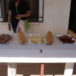 Bread, ham, cheeses, and wines for Spanish vineyard in Valles de Sadacia