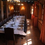 Lunch in the castle at Castillo de Maetiera in Valles de Sadacia