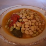 Soup for lunch in the castle at Castillo de Maetiera in Valles de Sadacia