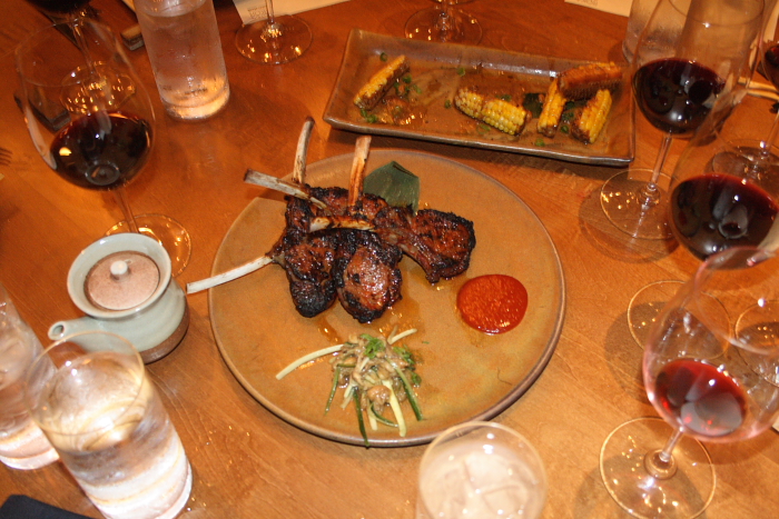 Grilled sweet corn and Roka Akor lamb cutlets Grilled sweet corn and Roka Akor lamb cutlets