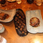 Cremini mushrooms and robata grilled prime rib eye Cremini mushrooms and robata grilled prime rib eye